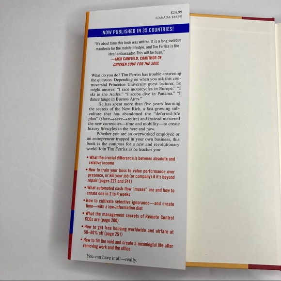 2/$12 books The 4 Hour Workweek by Timothy Ferriss - Picture 4 of 6